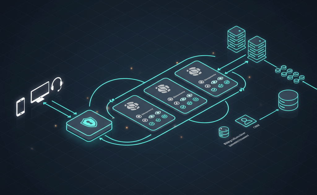 API-led façade for digital services entitlements—reference architecture